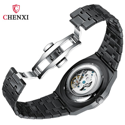 Klocka Patrik (mekanisk herrklocka med tourbillon-design & vattenskydd)