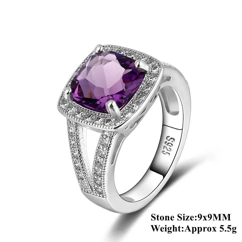 Ring Emilia (färgglad ring med zirkoner – klassisk design)