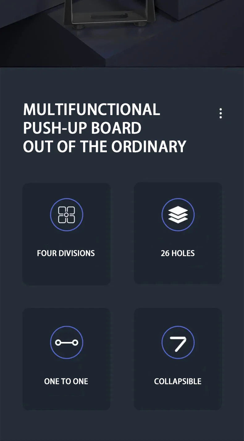 Push-up board set – multifunktionella armhävningshandtag, portabelt