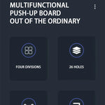 Push-up board set – multifunktionella armhävningshandtag, portabelt