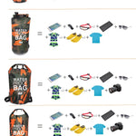 Vattentät drybag 2–30 L – kamouflage väska för paddling & friluftsliv