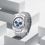 Klocka Gustav (herrklocka i stål med kalender & vattenskydd)