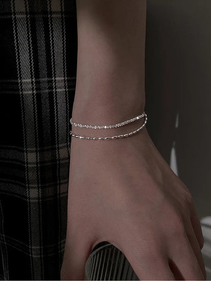 Armband Liv (dubbellager-armband med pärlor – enkel design)