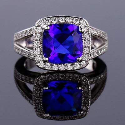 Ring Emilia (färgglad ring med zirkoner – klassisk design)