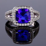 Ring Emilia (färgglad ring med zirkoner – klassisk design)