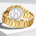 Klocka Gustav (herrklocka i stål med kalender & vattenskydd)