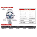 Klocka Gustav (herrklocka i stål med kalender & vattenskydd)