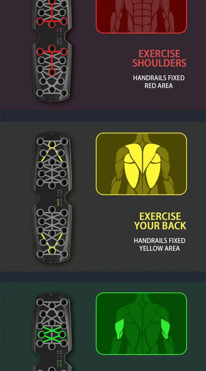 Push-up board set – multifunktionella armhävningshandtag, portabelt