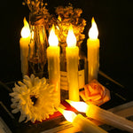 LED stearinljus med timer & fjärrkontroll – fladdrande låga