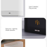 Ultralyd aromadiffuser med LED-flamme