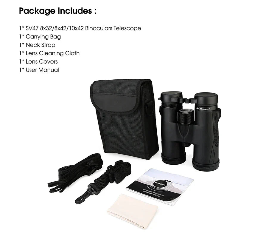 Kikare – professionell fågelkikare 8x32/8x42/10x42 IPX7 vattentät