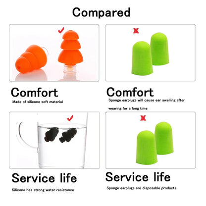 Sovproppar silikon – öronproppar mot snarkning & buller