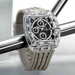 Klocka Mattias (sportig herrklocka med kronograf & silikonarmband)