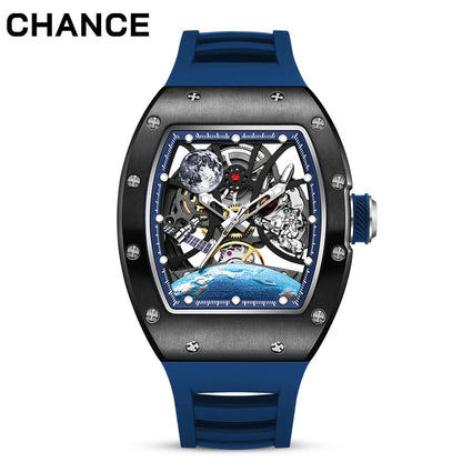 Astronaut Kolfiber Klocka – Automatisk Tourbillon Herrklocka