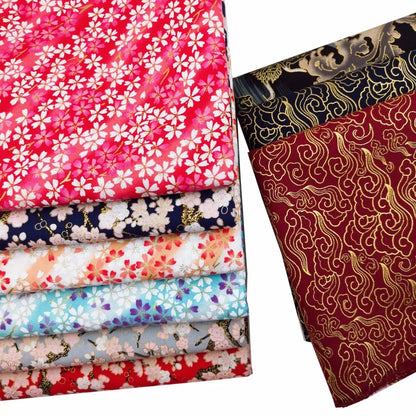 Kimono- & bomullstyg japansk stil – tyg för sömnad & patchwork