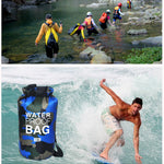 Vattentät drybag 2–30 L – kamouflage väska för paddling & friluftsliv