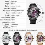 Herrklocka kronograf sport skeleton