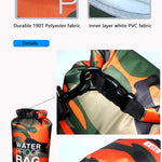 Vattentät drybag 2–30 L – kamouflage väska för paddling & friluftsliv