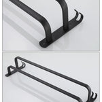 Musta pyyheteline – 3-tasoinen seinälle kiinnitettävä