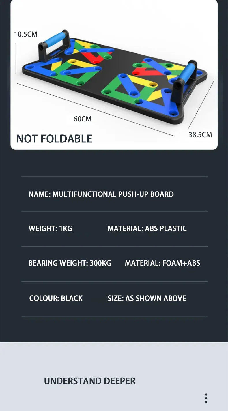 Push-up board set – multifunktionella armhävningshandtag, portabelt