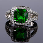 Ring Emilia (färgglad ring med zirkoner – klassisk design)