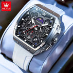 Klocka Niklas (herrklocka med skelett-urtavla & silikonarmband)