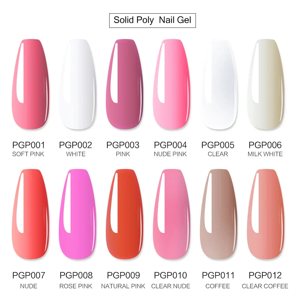 Poly Nail Gel Set – UV gel för nagelförlängning och manikyr