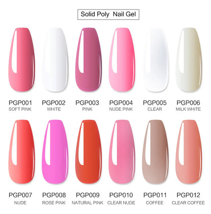Poly Nail Gel Set – UV gel för nagelförlängning och manikyr