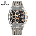 Klocka Mattias (sportig herrklocka med kronograf & silikonarmband)