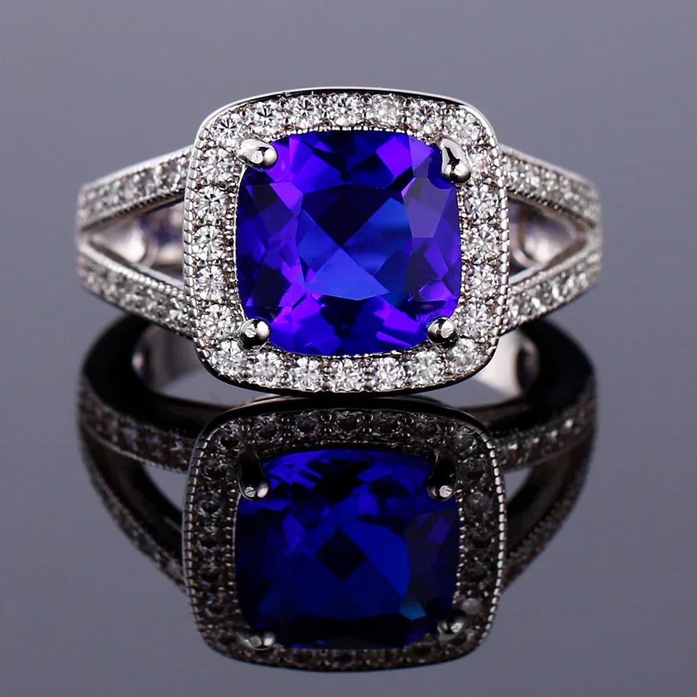 Ring Emilia (färgglad ring med zirkoner – klassisk design)