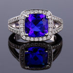 Ring Emilia (färgglad ring med zirkoner – klassisk design)