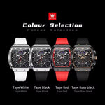 Klocka Niklas (herrklocka med skelett-urtavla & silikonarmband)