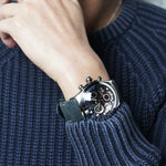 Herrklocka kronograf sport skeleton