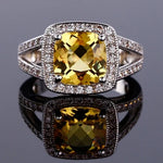 Ring Emilia (färgglad ring med zirkoner – klassisk design)