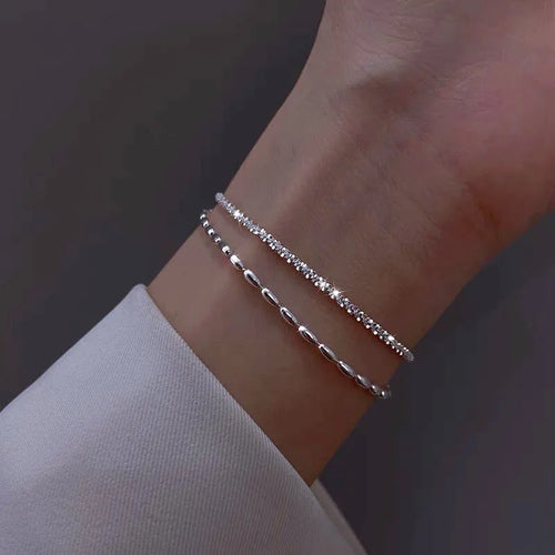 Armband Liv (dubbellager-armband med pärlor – enkel design)