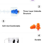 Sovproppar silikon – öronproppar mot snarkning & buller