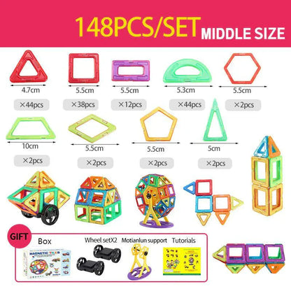 Magnet Building Blocks - SLÄPP LOSS DIN KREATIVITET - MAGNETISKA PLATTOR