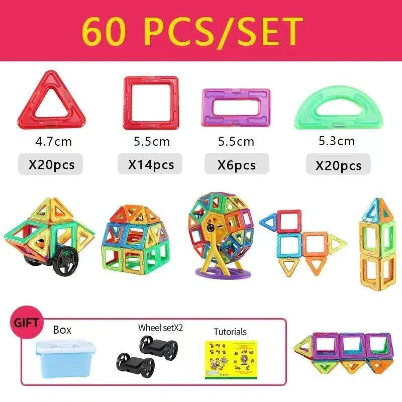 Magnet Building Blocks - SLÄPP LOSS DIN KREATIVITET - MAGNETISKA PLATTOR