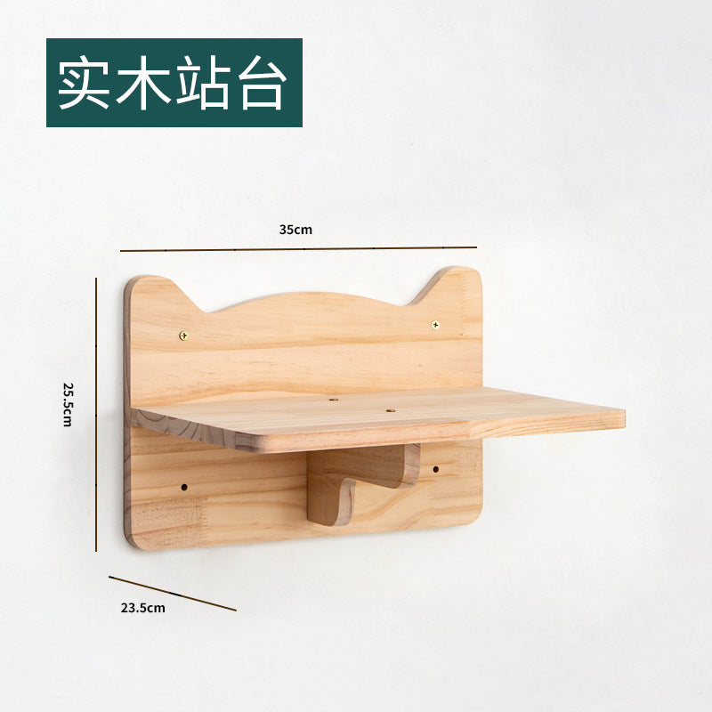 Väggmonterad Klätterställning™ – Kattställning i Massivt Trä