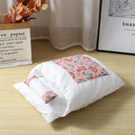 Japansk Katt Sovsäck™ – Varm och Tvättbar Halvsluten Kattbädd