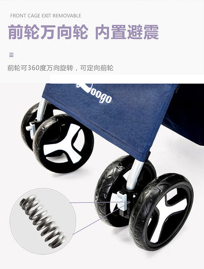 Hund- & kattvagn hopfällbar