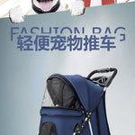 Hund- & kattvagn hopfällbar