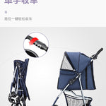 Hund- & kattvagn hopfällbar