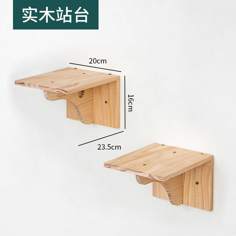 Väggmonterad Klätterställning™ – Kattställning i Massivt Trä