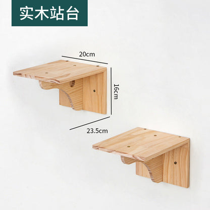 Väggmonterad Klätterställning™ – Kattställning i Massivt Trä