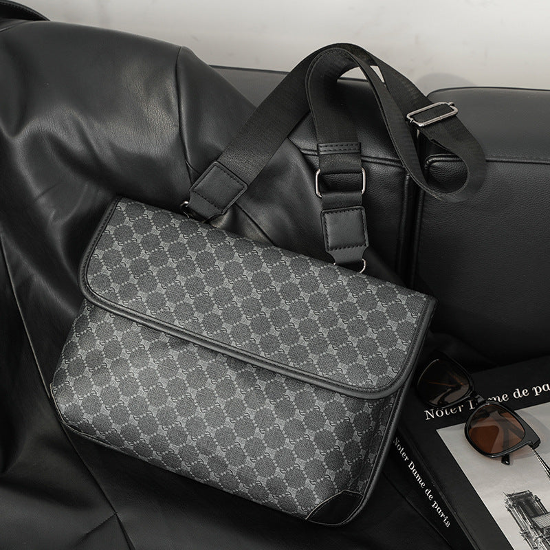 Checkered Tiger Bag™ – Stilig herreveske i Oxford-materiale