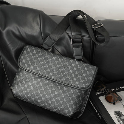 Ruudullinen Tiger Bag™ – Tyylikäs miesten laukku Oxford-materiaalista