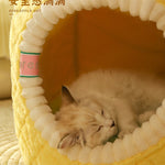 Vinterkatt Bädd™ – Varm Kattbädd med Halvtätad Design