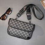Checkered Tiger Bag™ – Stilig herreveske i Oxford-materiale