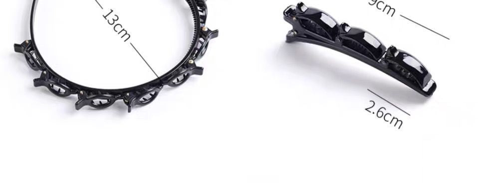 Non-slip hårband med klämma – snygg håraccessoar för vardag & fest